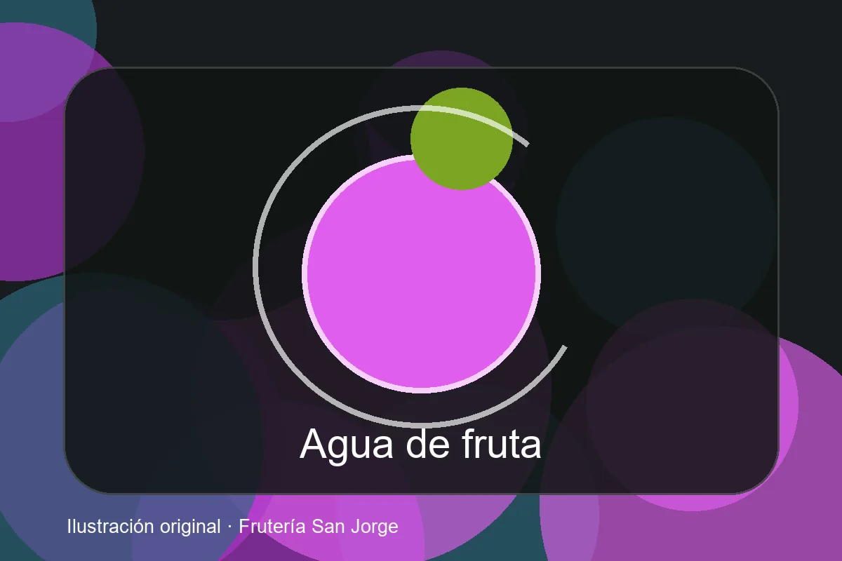 Ilustración de Agua de fruta
