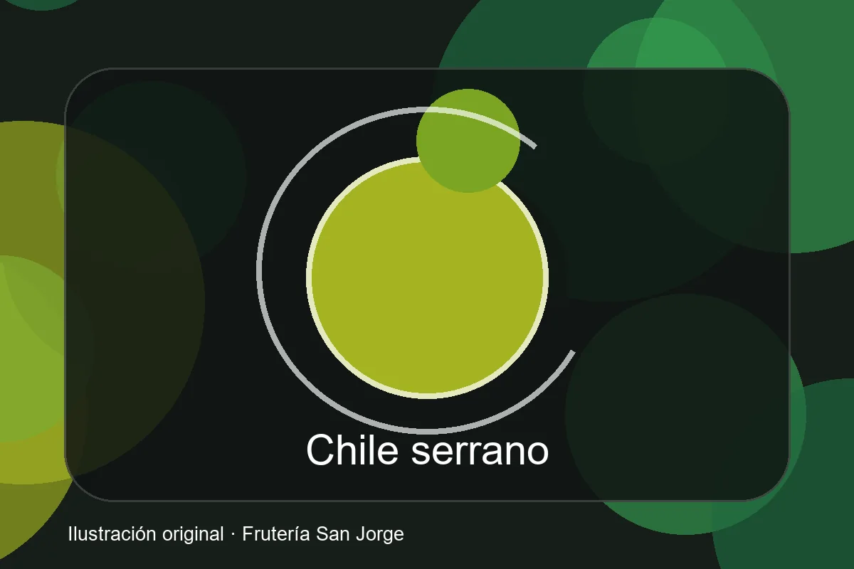 Ilustración de Chile serrano