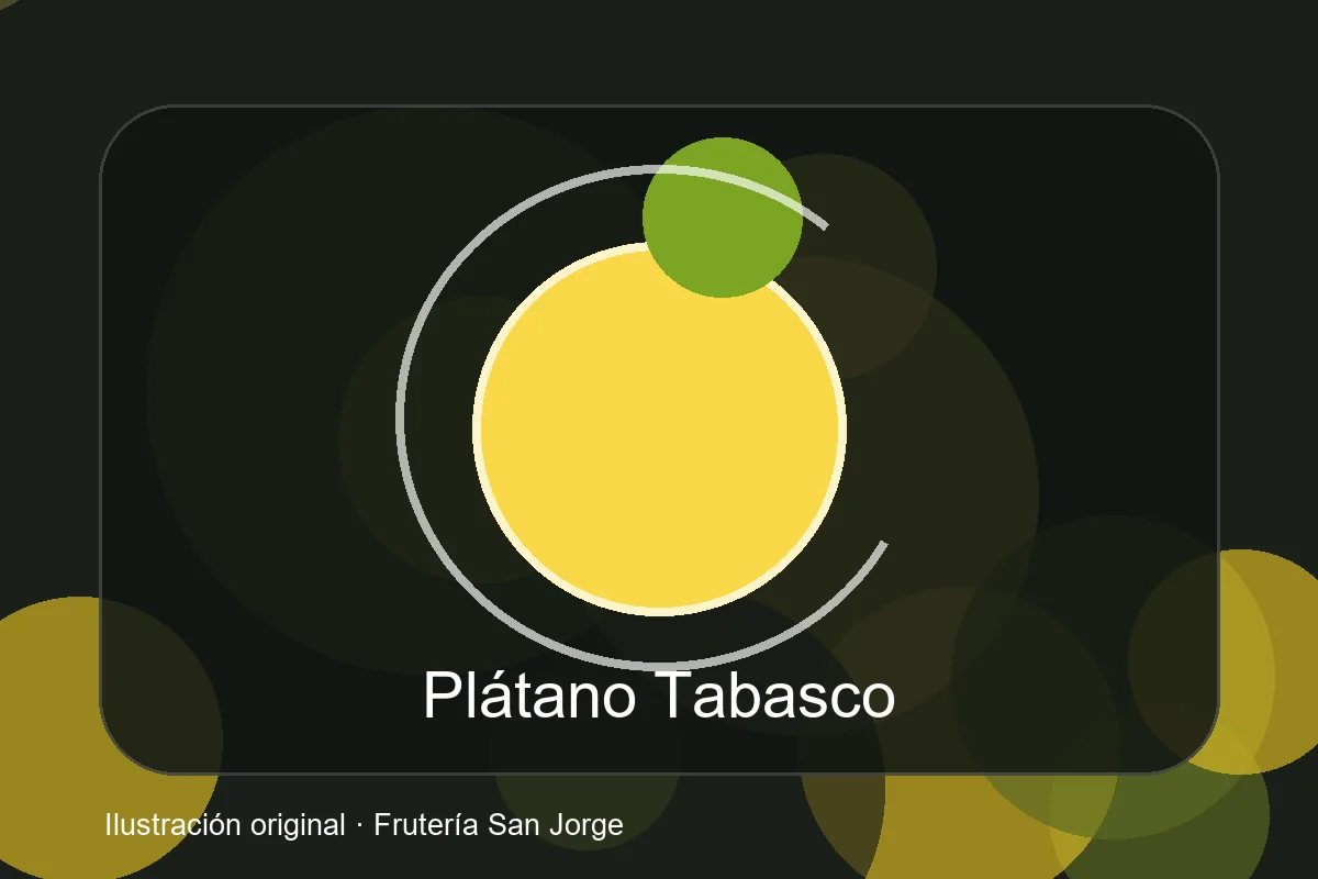 Ilustración de Plátano Tabasco